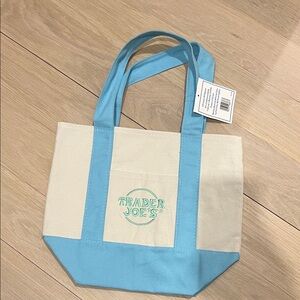 Brand new - mini tote bag! Blue and Cream Tote Bag